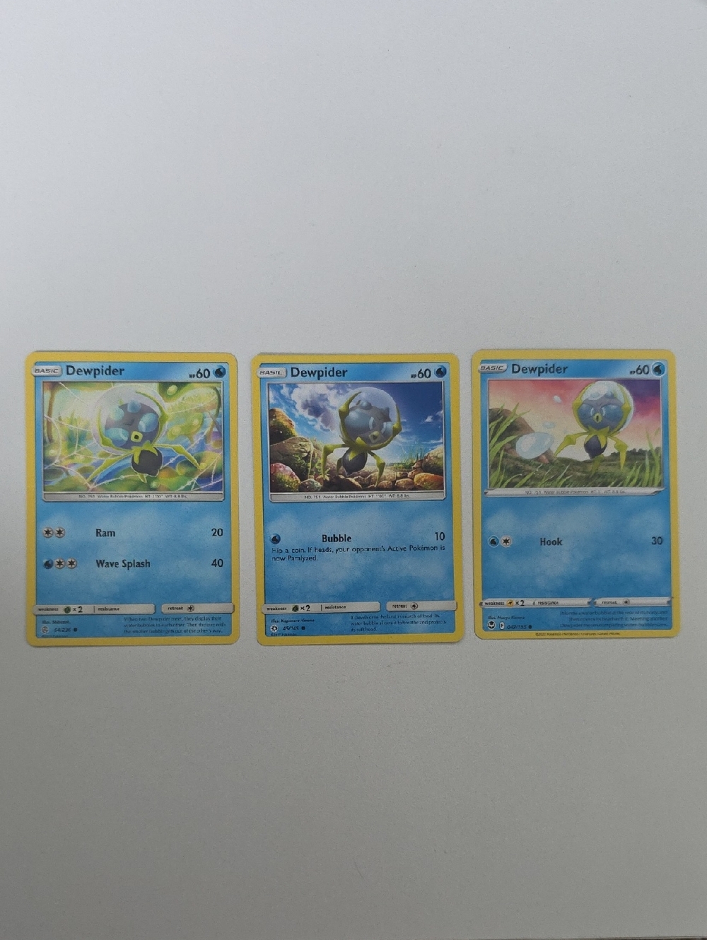 Pokemon Dewpider Card Lot